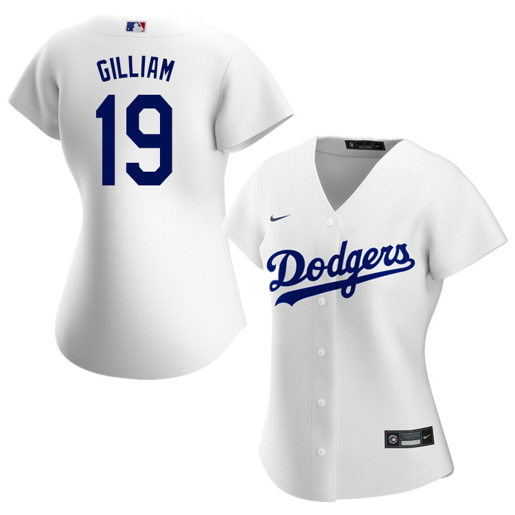 Nike Women #19 Jim Gilliam Los Angeles Dodgers Baseball Jerseys Sale-White